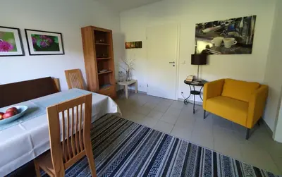 Ein Sitzbereich in der Unterkunft Urlaubs(t)raum