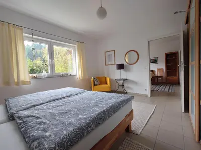 Ein Bett oder Betten in einem Zimmer der Unterkunft Urlaubs(t)raum