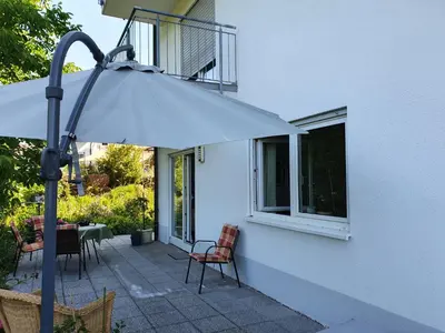 Ein Balkon oder eine Terrasse in der Unterkunft Urlaubs(t)raum