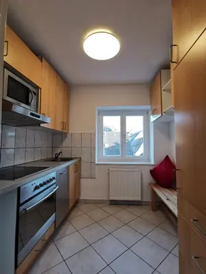 Küche/Küchenzeile in der Unterkunft Ferienwohnungen Flussufer - Neckargemünd Altstadt