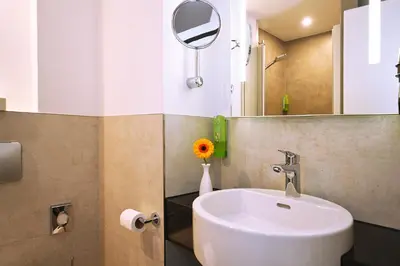 Ein Badezimmer in der Unterkunft GenoHotel Karlsruhe