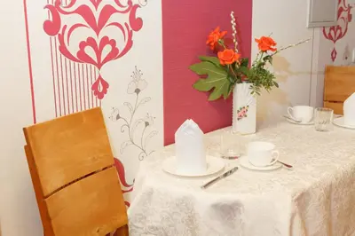 Ein Sitzbereich in der Unterkunft Apartment Babenhausen