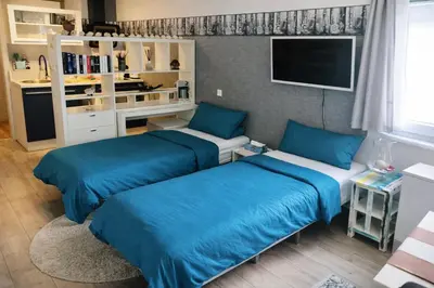 Ein Bett oder Betten in einem Zimmer der Unterkunft Wohnung mit Charme, Netflix