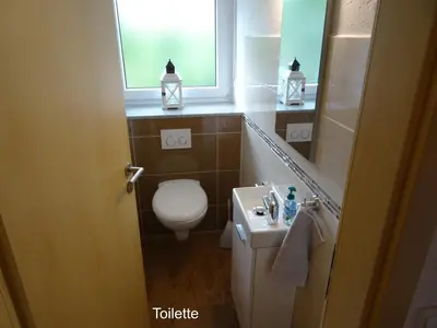 Ein Badezimmer in der Unterkunft Ferienwohnung Bad Rappenau