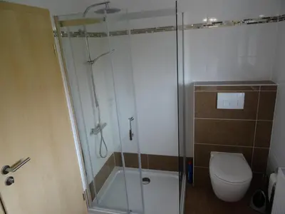 Ein Badezimmer in der Unterkunft Ferienwohnung Bad Rappenau