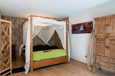 Ein Bett oder Betten in einem Zimmer der Unterkunft Apartment Schwarz Waldperle