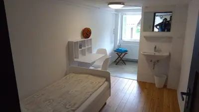 Ein Badezimmer in der Unterkunft Erholung im Grünen