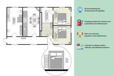 Grundriss der Unterkunft Wohnung in TOP-Lage - Direkt am Bahnhof