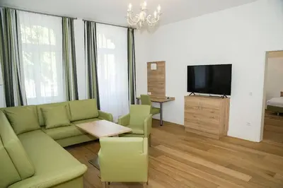 TV/Unterhaltungsangebot in der Unterkunft Perkeo Apartments