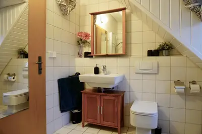 Ein Badezimmer in der Unterkunft Ferienhaus Winzer - Wandern und Genuss in der Pfalz