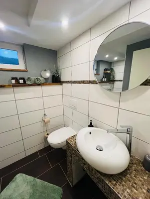 Ein Badezimmer in der Unterkunft Ferienwohnung Palatina - Auszeit in der Südpfalz