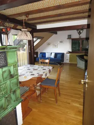 Ein Sitzbereich in der Unterkunft Ferienwohnung Panorama