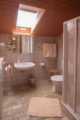 Ein Badezimmer in der Unterkunft Ferienwohnungen Haus Fernblick