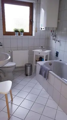 Ein Badezimmer in der Unterkunft Nähe Mainz - Ferienwohnung - Apartment Breivogel in Wörrstadt