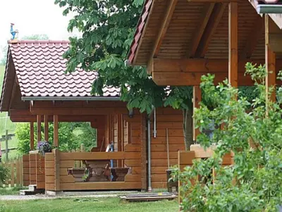 Ein Garten an der Unterkunft Ferienhof Pfeiffer