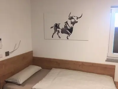 Ein Bett oder Betten in einem Zimmer der Unterkunft Apartments Thomas Britsch