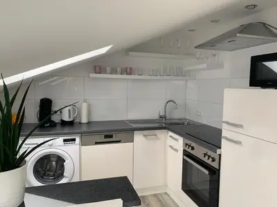 Küche/Küchenzeile in der Unterkunft Prime Host apartments