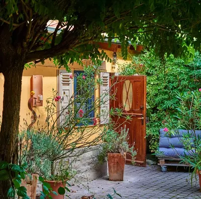 Ein Garten an der Unterkunft Biggi‘s Garten-Finca