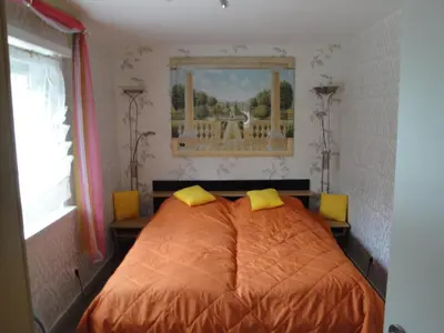 Ein Bett oder Betten in einem Zimmer der Unterkunft Spatzennest