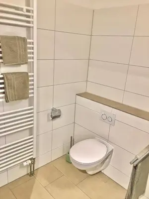 Ein Badezimmer in der Unterkunft Ferienwohnung Asal