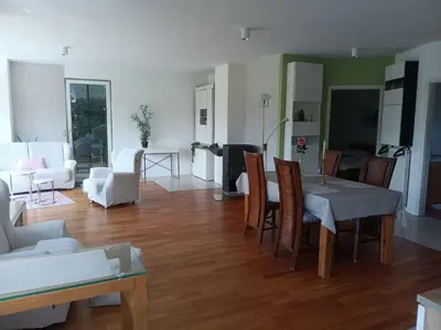 Ein Sitzbereich in der Unterkunft Monte Noble II