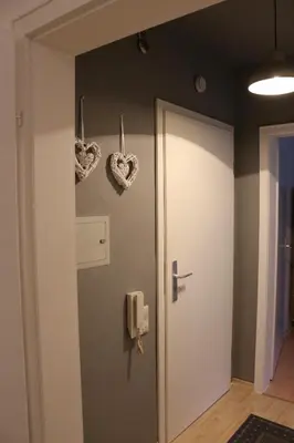 Grundriss der Unterkunft Appartment in Walldorf mit Schlafzimmer, Küche und Bad