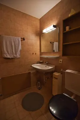 Ein Badezimmer in der Unterkunft Haus Talblick