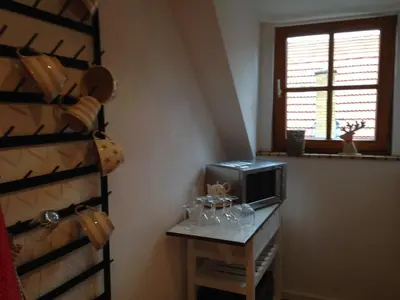 Küche/Küchenzeile in der Unterkunft Gästehaus Janson