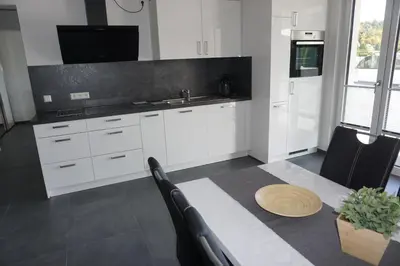 Küche/Küchenzeile in der Unterkunft Ferienwohnung Schauinsland