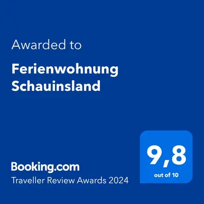 Ein Zertifikat, Auszeichnung, Logo oder anderes Dokument, das in der Unterkunft Ferienwohnung Schauinsland ausgestellt ist
