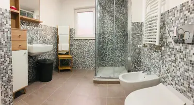 Ein Badezimmer in der Unterkunft Main-Apartments