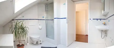 Ein Badezimmer in der Unterkunft Ferienwohnung Mömlingtal