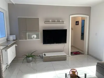 Küche/Küchenzeile in der Unterkunft Moderne 2 Zimmer Wohnung mit Vollausstattung