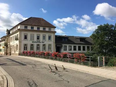 Das Gebäude in dem sich das Hotel befindet