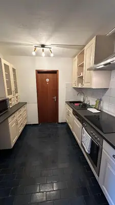 Küche/Küchenzeile in der Unterkunft Hotel Ditzingen