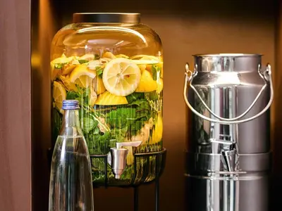 Getränke in der Unterkunft B&B Hotel Mannheim-Neuostheim