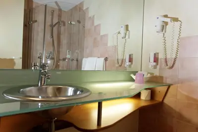 Ein Badezimmer in der Unterkunft Hotel Watthalden