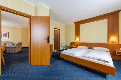 Ein Bett oder Betten in einem Zimmer der Unterkunft Fly Inn Hotel Frankfurt Airport Rüsselsheim ehemals Trip Inn Hotels