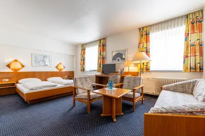 Ein Bett oder Betten in einem Zimmer der Unterkunft Fly Inn Hotel Frankfurt Airport Rüsselsheim ehemals Trip Inn Hotels