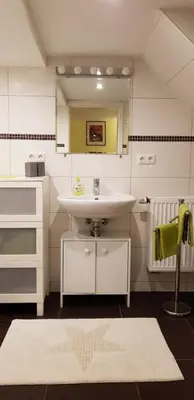 Ein Bett oder Betten in einem Zimmer der Unterkunft Ferienwohnungen Faber