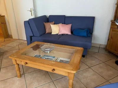 Ein Sitzbereich in der Unterkunft Glattbacher Hof Ferienwohnung 8