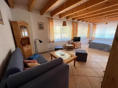 Ein Sitzbereich in der Unterkunft Glattbacher Hof Ferienwohnung 8