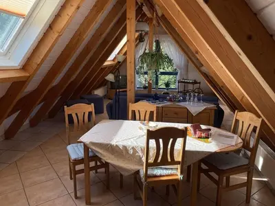 Ein Sitzbereich in der Unterkunft Glattbacher Hof Ferienwohnung 10