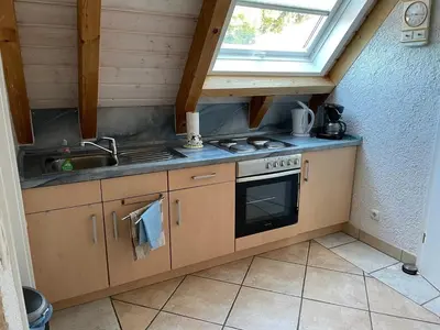 Küche/Küchenzeile in der Unterkunft Glattbacher Hof Ferienwohnung 10