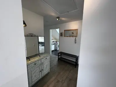 Küche/Küchenzeile in der Unterkunft Ferienwohnung Schlüter Nußloch