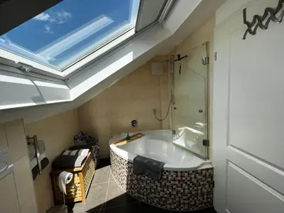 Ein Badezimmer in der Unterkunft Ferienwohnung Schlüter Nußloch