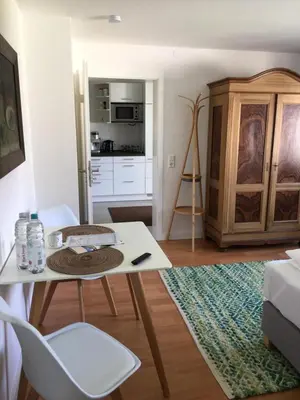 Küche/Küchenzeile in der Unterkunft Apartment nähe Ettlingen - 15 min zur Messe Karlsruhe