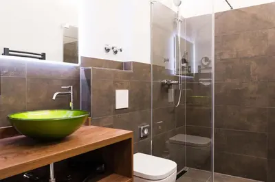 Ein Badezimmer in der Unterkunft Steinberger Hof