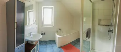 Ein Badezimmer in der Unterkunft Felicidad