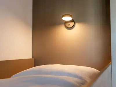Ein Bett oder Betten in einem Zimmer der Unterkunft B&B HOTEL Mainz-Süd